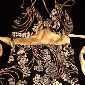 BUNDKE On hold Louise Vuitton and silk dress.