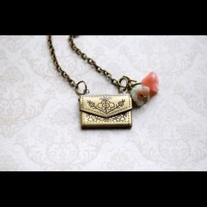 Locket Love Letter Envelope Necklace