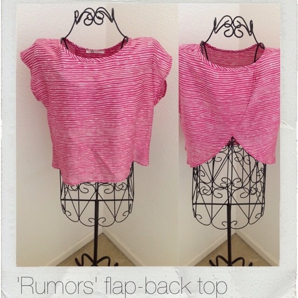 'Rumors' blouse w/ flap back