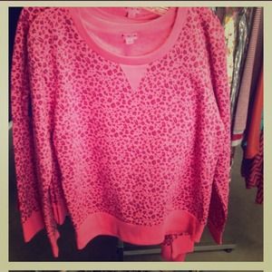 Pink leopard sweatshirt