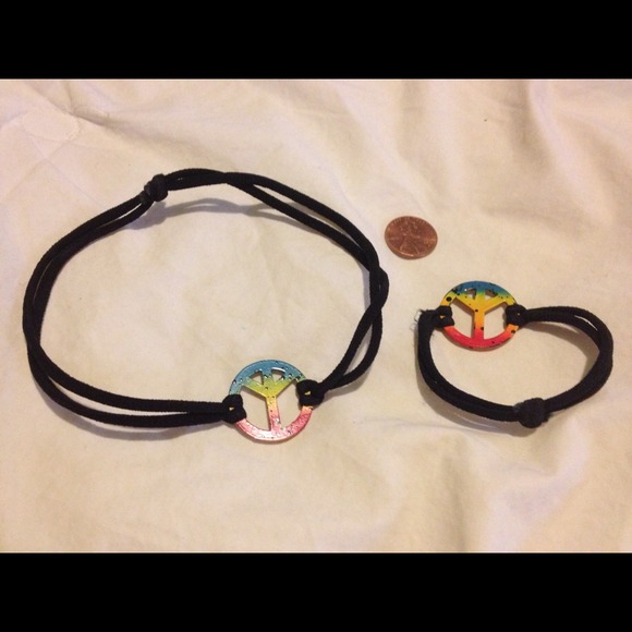 Justice peace necklace (choker) and bracelet