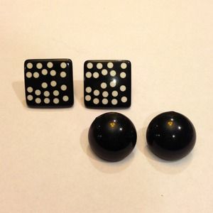 Two Sets of Stud Earrings. NEW.