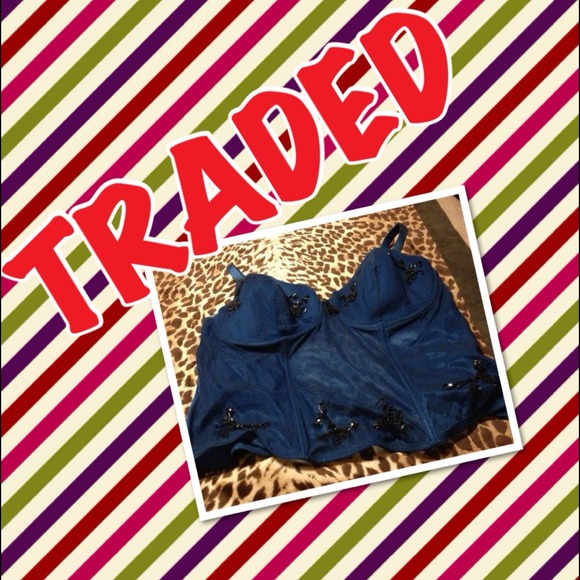 💥REDUCED💥 LANE BRYANT BEADED CORSET W/PANTIES - Picture 1 of 4