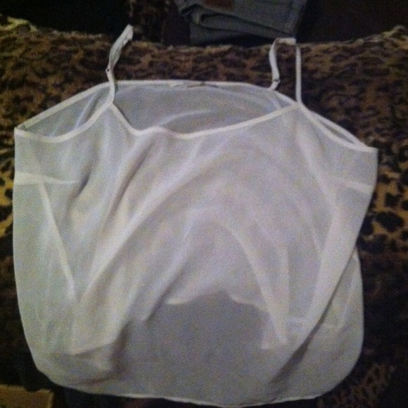 Sheer white tank