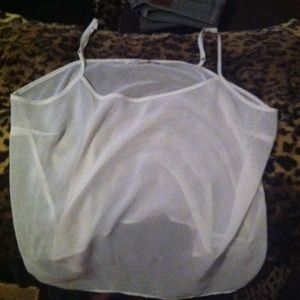 Sheer white tank