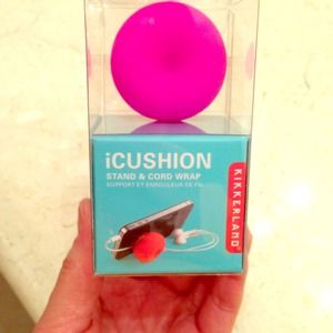 iCushion iPhone stand + headphone cord wrap - New!