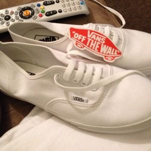 Classic white vans shoes