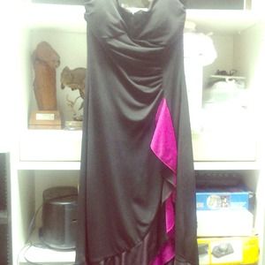 Black and pink dress