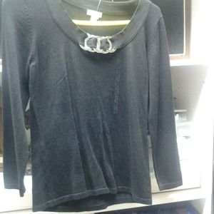 Black Nine West sweat dress shirt