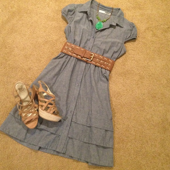 Size 6 Necessary Objects denim dress with Pockets!