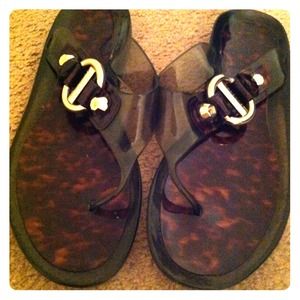 Stuart Weitzman Tortoise Jelly Sandals (Size 11)