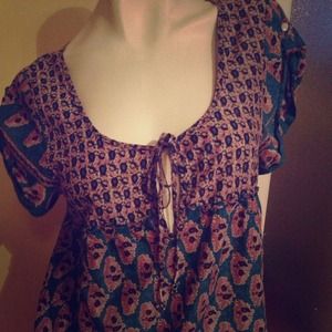 Boho peasant top