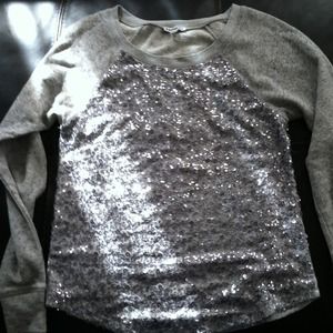EXPRESS Sequin sweatshirt