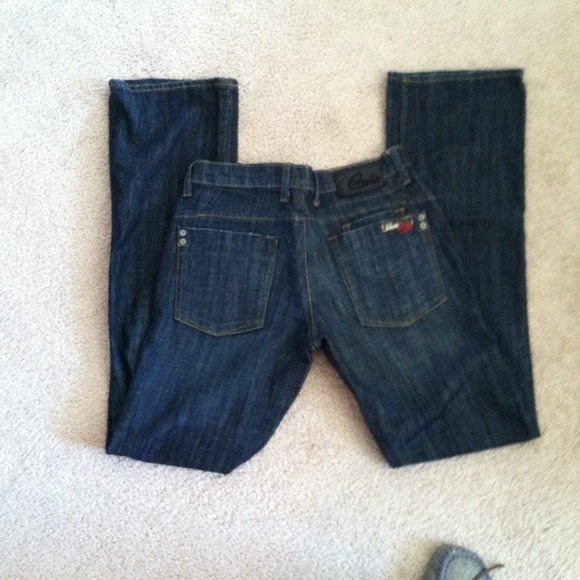Blue cult boot cut jeans