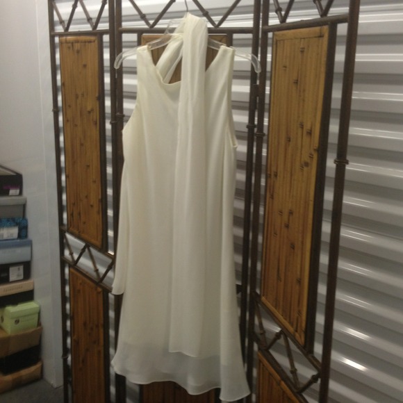 Off white dress perfect for that cocktail party