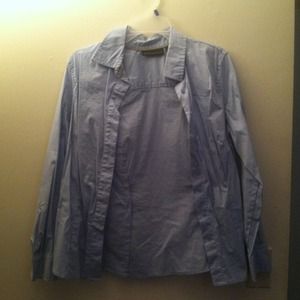 Light Blue blouse.