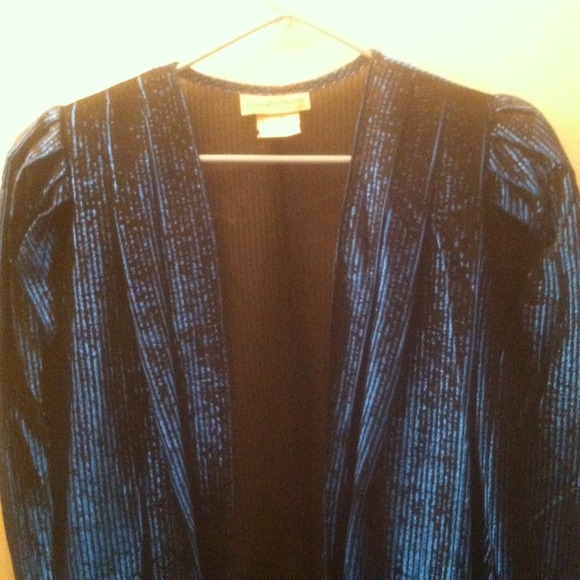 Shimmery blue Blazer. - Picture 2 of 3