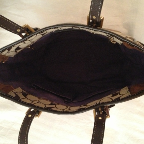 Authentic Coach patchwork gallery tote - Picture 3 of 4