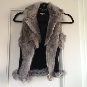 Rabbit fur vest