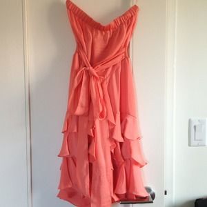 Rebecca Taylor "Cha Cha" dress in coral.