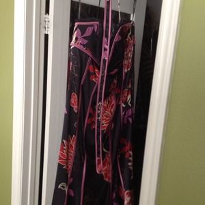 Bebe silk corset dress