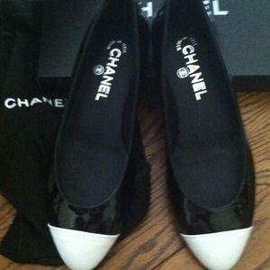 Chanel flat black, brand new never worn