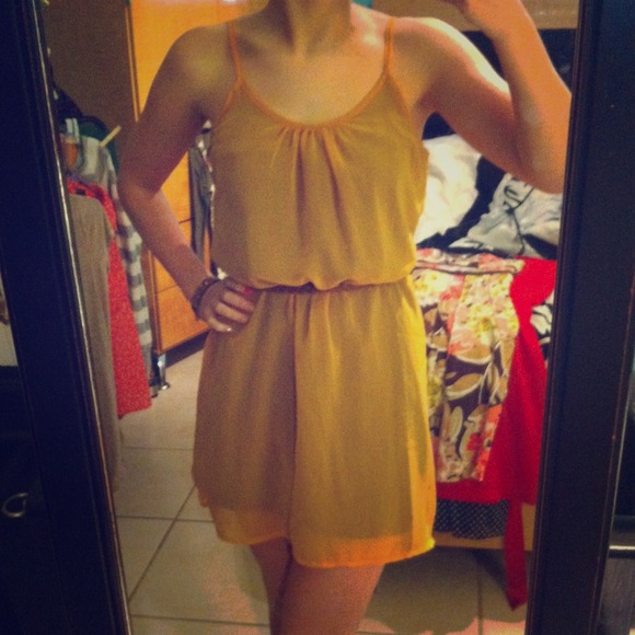 **RESERVED**Mustard chiffon dress and tribal dress