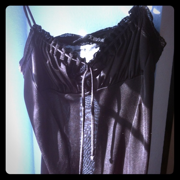 Reduced Betsy Johnson black slip dress small