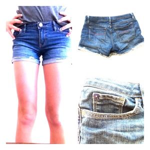Denim shorts
