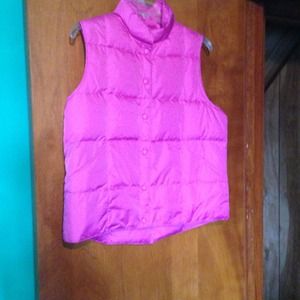 Pink cold weather vest