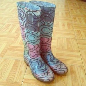 coach rain boots