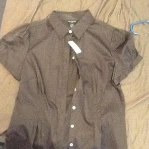 *sold* brown banana republic top!