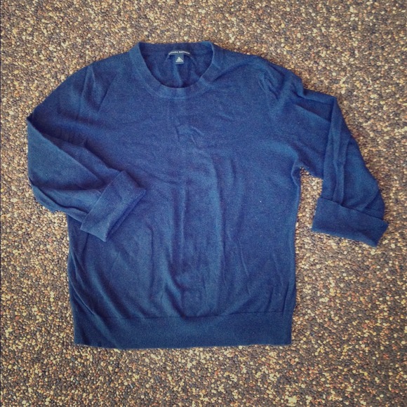 3/4 sleeve, navy sweater