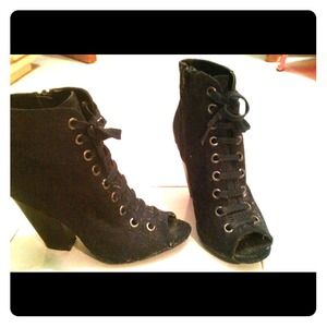 Lace Up boot heels