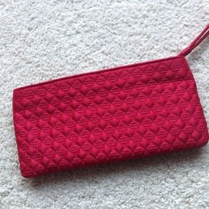 BUNDLE: Red cosmetics bag plus 3 other items