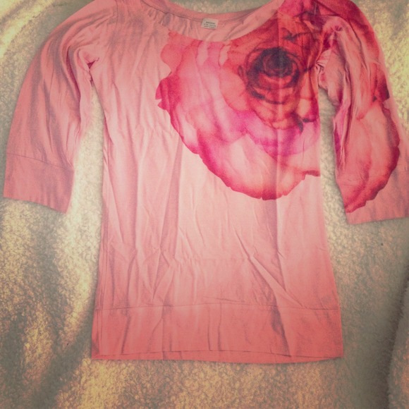 💥💥SOLD💥💥Pink 3/4 sleeve tee