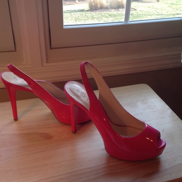 Guess Shoes - **Bundle for @Toe** Hot pink sling backs