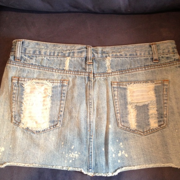 Distressed fabulous jean mini!! ❤