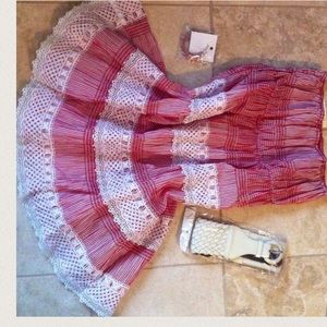 VTG Hot Delicious dress red white large