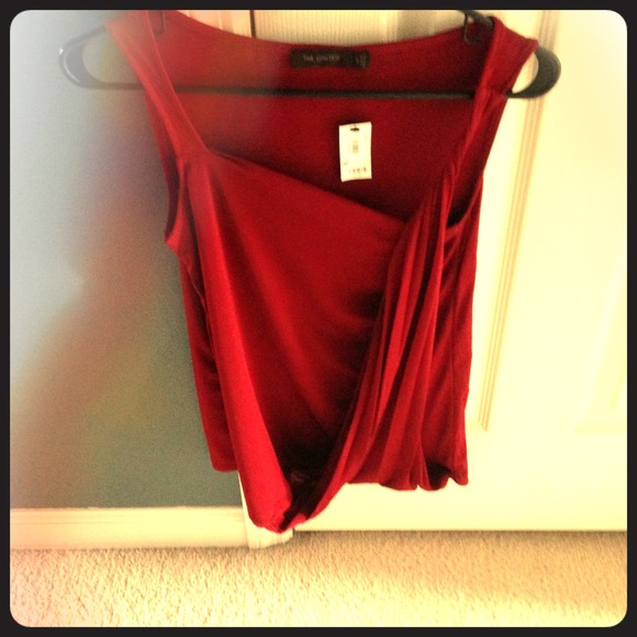 Sexy deep red top