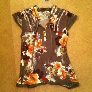 American rag floral shirt