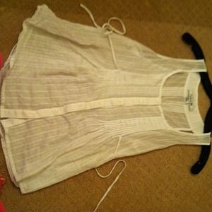 White see through shirt