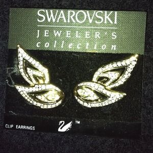 Swarovski clip on earrings