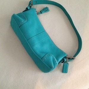 Turquoise Coach Hobo