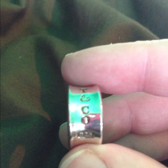Authentic Tiffany wide hoop earrings
