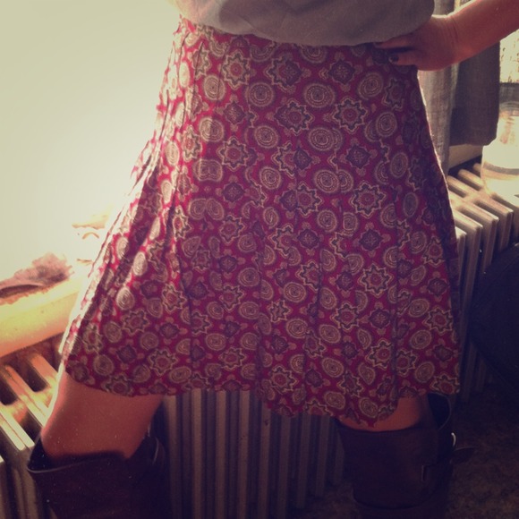 SOLD in Bundle- Made in USA vintage red skirt!