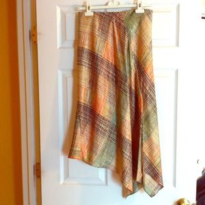 Colorful asymmetrical silk skirt my MAG