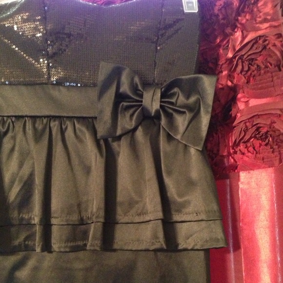 SOLD!!! Black tube top cocktail dress