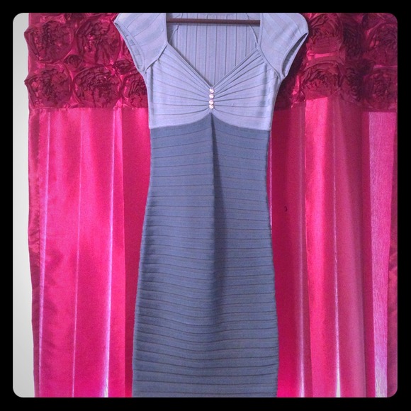 Blue cocktail dress