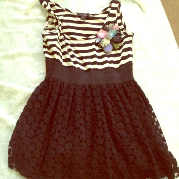 Lace bottom dress